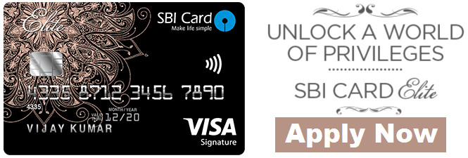 Best Credit Card for Shopping in India - SBI Card Elite