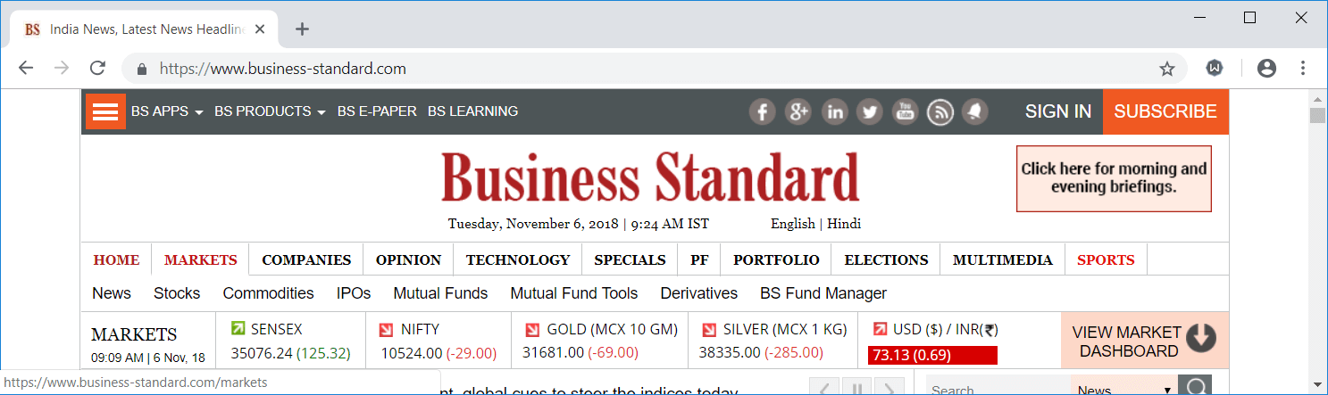 Business-Standard - Wikipedia of Finance - Top Free Financial Websites India