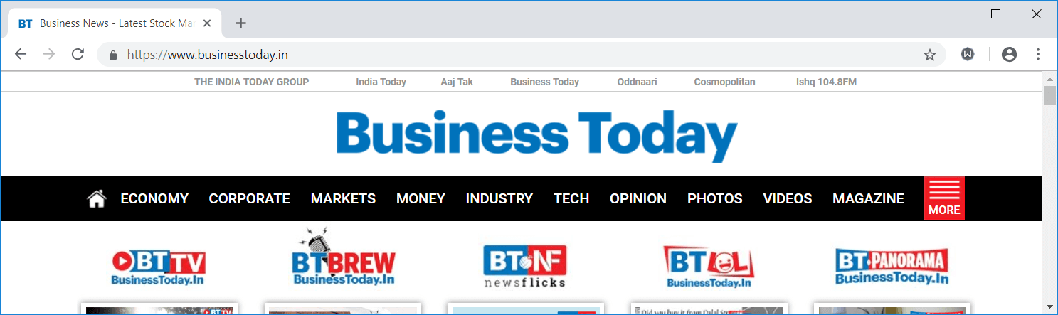 Businesstoday - Wikipedia of Finance - Highly Ranked Financial Websites in India