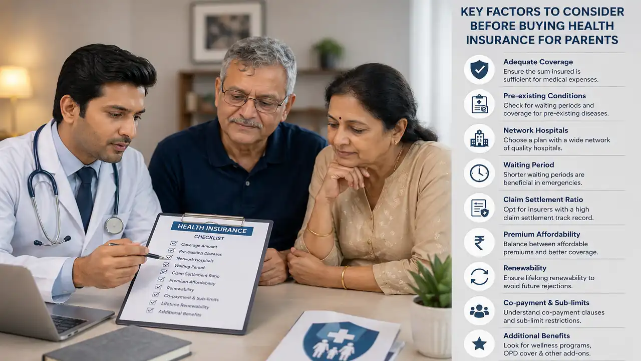 Key Factors to Consider Before Buying Health Insurance for Parents