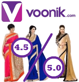 Voonik.com - Rating - Reviews - Top 10 - Best Online Shopping Sites in India For Women